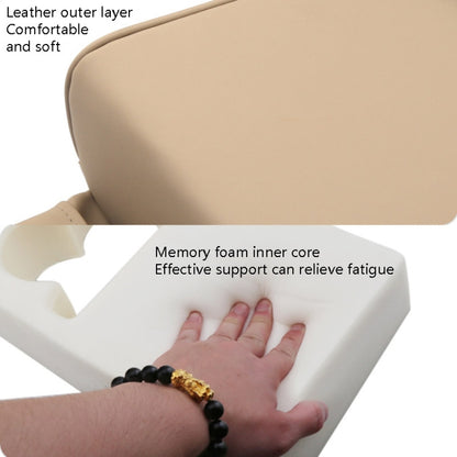 Car Armrest Box Increased Support With Rear Seat Water Cup Holder, Beige, Black, Brown