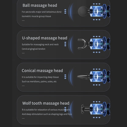 HB-008  Triangular Electric Fascia Gun Body Massage Gun, LCD Style, Button Style