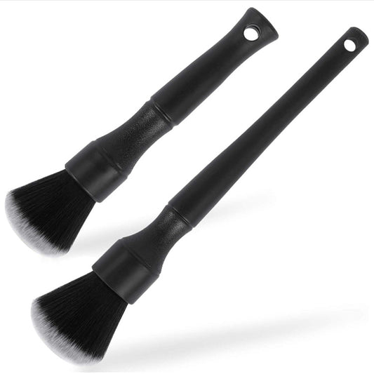 Car Air Conditioner Outlet Brush Interior Cleaning Soft Brush, Small+Large Black, Small+Large Blue, Small+Large Red