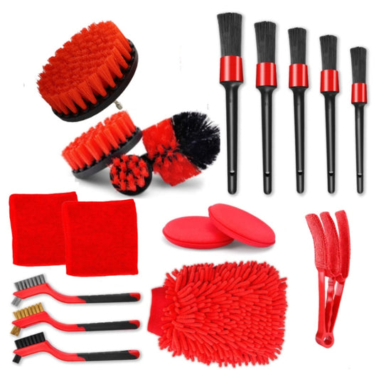 Car Wash Cleaning Brush Waterproof Car Wash Gloves, 18 PCS / Set