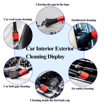 Soft Detail Brush Waterproof Car Wash Gloves, 11 PCS / Set