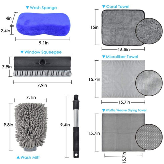 Car Wash Glove Sponge Scraper, 6 PCS / Set