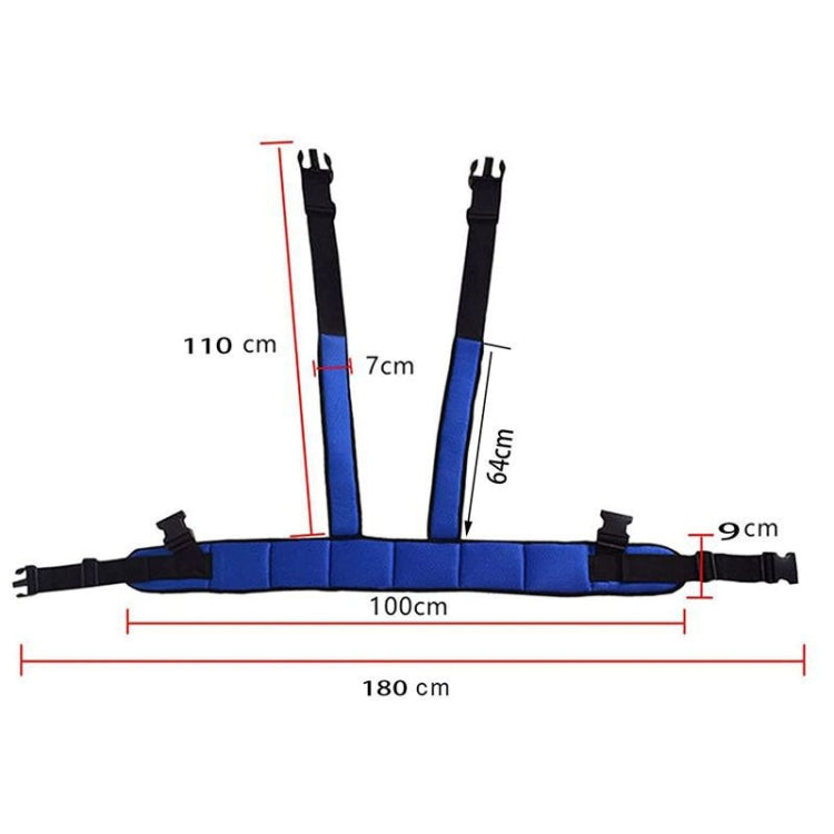 LYAQD-3 Postoperative Anti-Fall Wheelchair Adjustable Seat Belt, Blue, Colorful