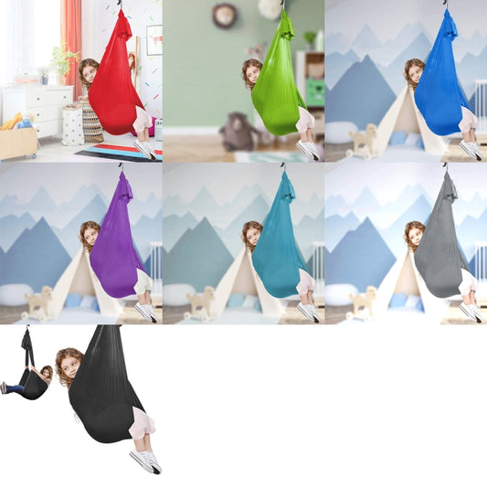 Kids Elastic Hammock Indoor Outdoor Swing, Size: