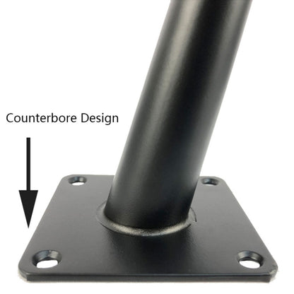 LH-ZT-0001 Cone Round Tube Furniture Support Legs, Style:, Oblique Cone Height 25cm, Oblique Cone Height 30cm, Oblique Cone Height 35cm, Oblique Cone Height 38cm, Oblique Cone Height 40cm, Oblique Cone Height 43cm, Oblique Cone Height 45cm�������������...