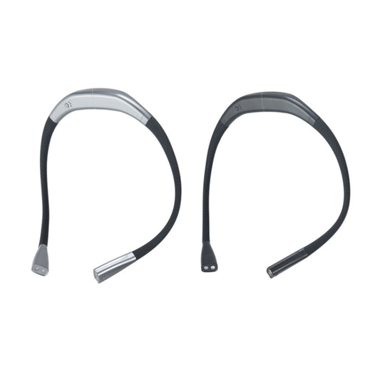 LED Hanging Neck Light Universal Hose Eye Protection Reading Light, Space Silver, Elegant Black