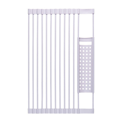 Kitchen Silicone Drain Rack Sink Drain Rack, 52 x 33cm Gray, 52 x 33cm White Gray, 43 x 33cm Gray, 43 x 33cm White Gray