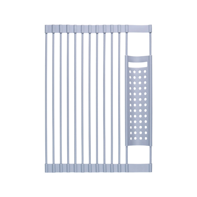 Kitchen Silicone Drain Rack Sink Drain Rack, 52 x 33cm Gray, 52 x 33cm White Gray, 43 x 33cm Gray, 43 x 33cm White Gray