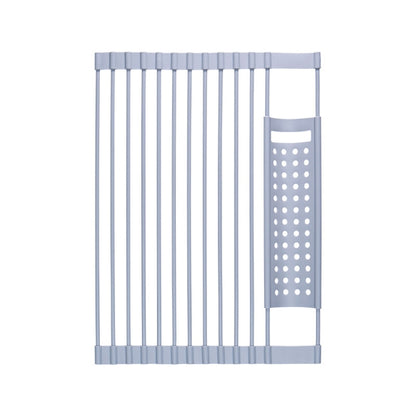 Kitchen Silicone Drain Rack Sink Drain Rack, 52 x 33cm Gray, 52 x 33cm White Gray, 43 x 33cm Gray, 43 x 33cm White Gray