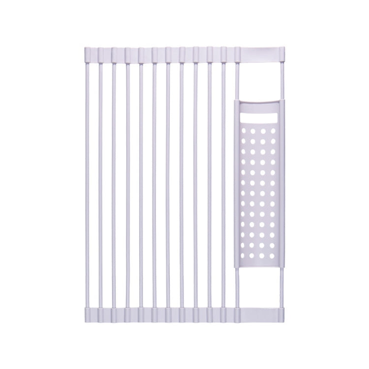 Kitchen Silicone Drain Rack Sink Drain Rack, 52 x 33cm Gray, 52 x 33cm White Gray, 43 x 33cm Gray, 43 x 33cm White Gray