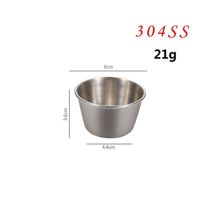 Stainless Steel Tortilla Salad Tomato Sauce Cup, Specification： 304 Small