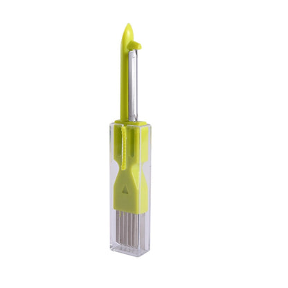 Home Kitchen Multifunctional Green Onion Peeler, Green, Yellow, Orange