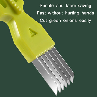 Home Kitchen Multifunctional Green Onion Peeler, Green, Yellow, Orange
