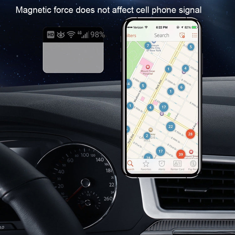 TOPFREE Astronaut Car Bracket Magnetic Adhesive Paste Navigation Car Phone Bracket, White, Black