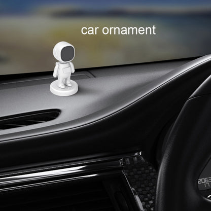 TOPFREE Astronaut Car Bracket Magnetic Adhesive Paste Navigation Car Phone Bracket, White, Black