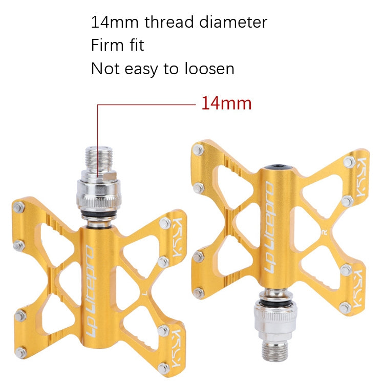 LP LitePro K5 Folding Bkie Aluminum Alloy Bearin Pedals