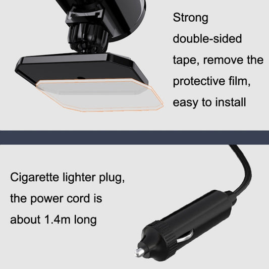 12V Portable Car Heater Defroster, Black, White