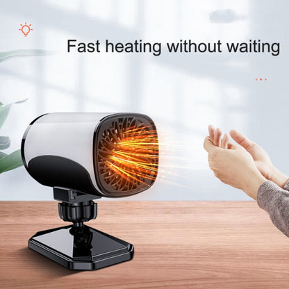 12V Portable Car Heater Defroster, Black, White