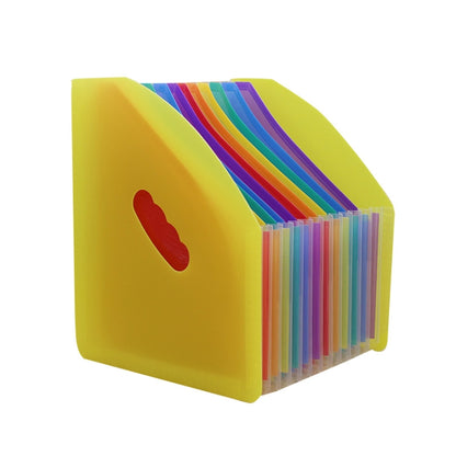 Standing Organ Clip Student Test Paper Storage Clip, Black Surface (Rainbow Inner Page), White Surface (Rainbow Inner Page), Blue Surface(White Inner Page), Red Surface (White Inner Page), Yellow Surface (White Inner Page)������������������������������...