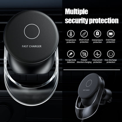 F9189 15W MagSafe Magnetic Car Lighting Wireless Charger