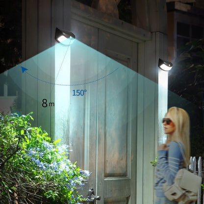8 LEDs Infrared Induction Solar Garden Wall Light
