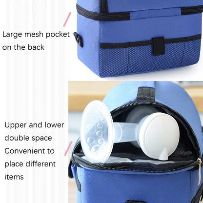 Double Insulation Bag Breast Milk Fresh Bag Bottle Mummy Bag, Mummy Bag(Black), Mummy Bag(Royal Blue), Mummy Bag(Rose Red), Mummy Bag(Red), Mummy Bag(Wine Red), Mummy Bag(Orange), Mummy Bag(Sky Blue), Mummy Bag(Grey)