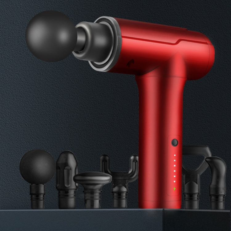 BG-128 6-speed Mini Convenient Massage Gun With 6 Massage Heads,CN Plug