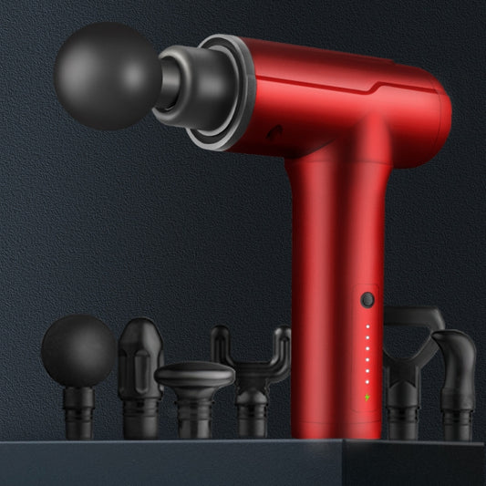 BG-128 6-speed Mini Convenient Massage Gun With 6 Massage Heads,CN Plug
