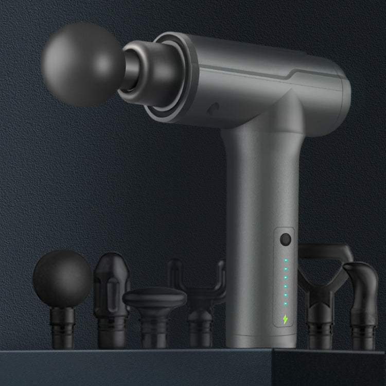BG-128 6-speed Mini Convenient Massage Gun With 6 Massage Heads,CN Plug