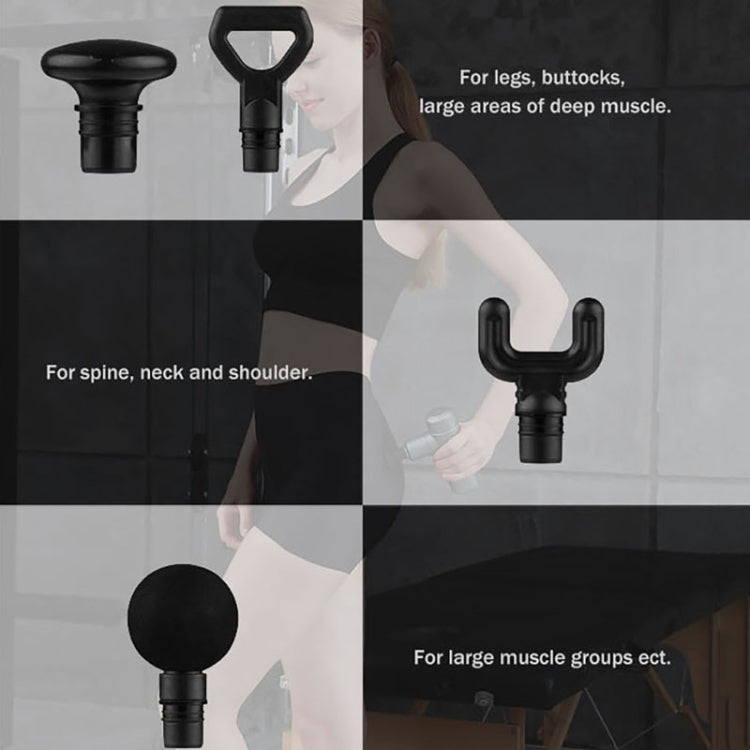 BG-128 6-speed Mini Convenient Massage Gun With 6 Massage Heads,CN Plug