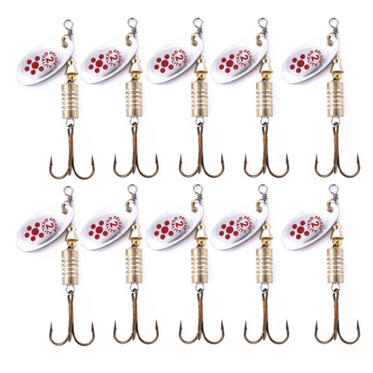 10 PCS HENGJIA  SP054 6.7cm / 7g Fresh Water Sequins Road Bait