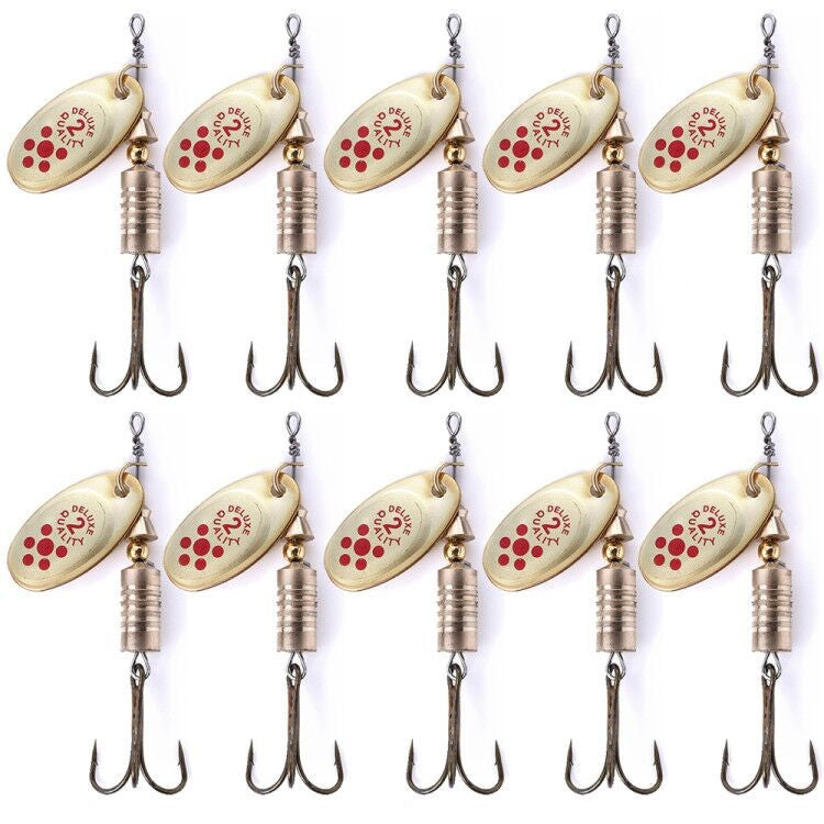 10 PCS HENGJIA  SP054 6.7cm / 7g Fresh Water Sequins Road Bait