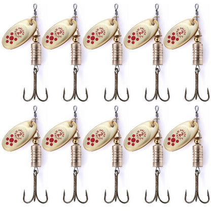 10 PCS HENGJIA  SP054 6.7cm / 7g Fresh Water Sequins Road Bait