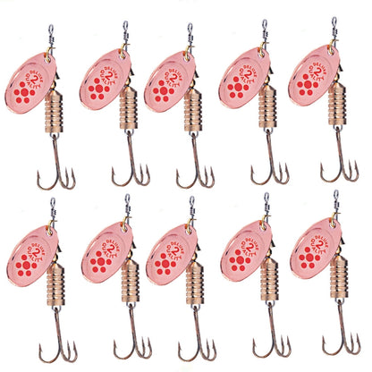 10 PCS HENGJIA  SP054 6.7cm / 7g Fresh Water Sequins Road Bait