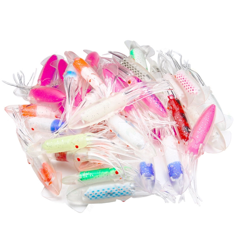 6 PCS / Bag HENGJIA SO1516 12cm / 15cm Colorful Octopus Fake Bait