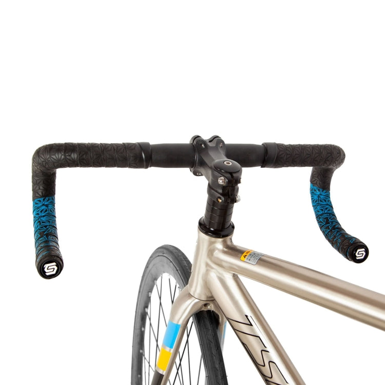 JH085 Chrysanthemum Pattern Shock Absorption Gradient Color Bicycle Handlebar