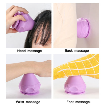Suction Cup Type Silicone Muscle Membrane Muscle Massage Ball, 1 Grey, 2 Blue, 2 Pink, 2 Purple