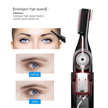 Double Cutter Head Electric Eyebrow Trimmer Epilator Children Hair Clipper