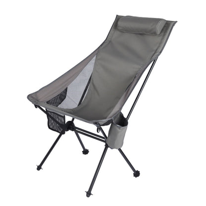 Outdoor Camping Aluminum Alloy Portable Folding Beach Chair, Without Pocket (Black), With Pocket (Black), Without Pocket (Khaki), With Pocket (Khaki), Without Pocket (Blue Gray), With Pocket (Blue Gray), Without Pocket (Dark Gray), With Pocket (Dark Gray)