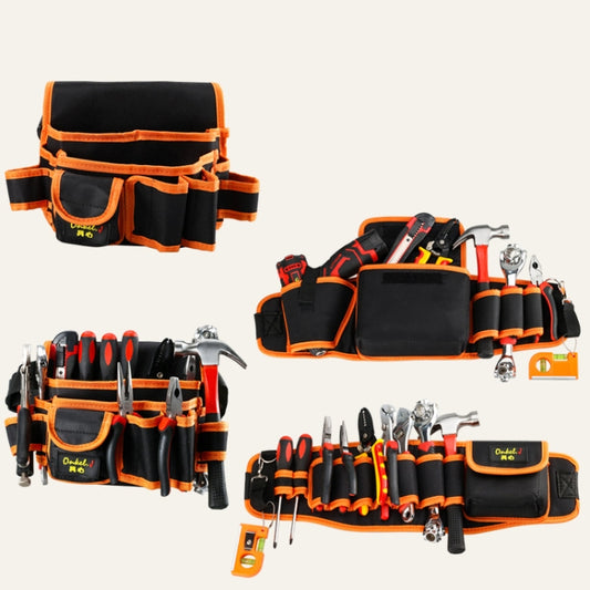 Onkel.J Electrician Waist Bag Canvas Multifunctional Tool Bag Woodworking Fitter Bag, A Type, B Type, C Type, D  Type
