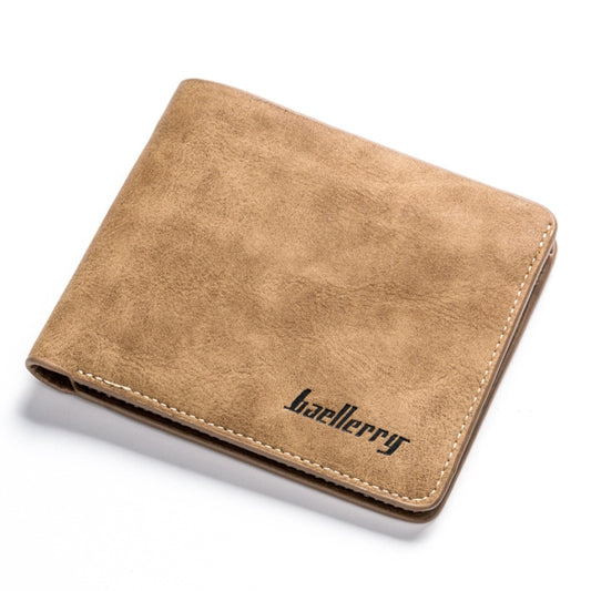 Baellerry BLR1152 Men Short Wallet Vintage Frosted Two Fold Wallet, Coffee Horizontal, Coffee Vertical, Blue Horizontal, Blue Vertical, Gray Horizontal, Gray Vertical