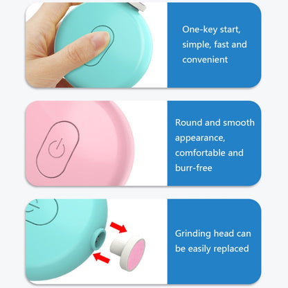 XFX-022 Anti-pinch Hand Baby Electric Nail Polisher, Naughty Yellow, Elegant Pink, Fashion Blue