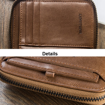 Baellerry D3124 Short PU Leather Wallet Zipper Retro Youth Small Wallet, Black Horizontal, Black Vertical, Brown Horizontal, Brown Vertical, Purple Horizontal, Purple Vertical, Gray Horizontal, Gray Vertical