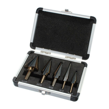 Pagoda Drill Bit High Speed Steel Opener Triangle Handle Stairs Drill Bit, 5 In 1 / Set Stairs Drill Bit