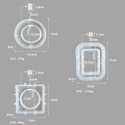 DIY Vase Epoxy Mould Simple Vase Make Tool, Square, Rectangle, Irregular Circle, Heart Shaped
