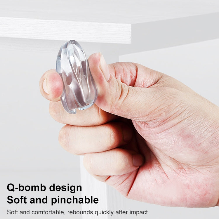 10PCS Children Anti-bump Water Drop Transparent Anti-collision Corner, Anti-collision Corner