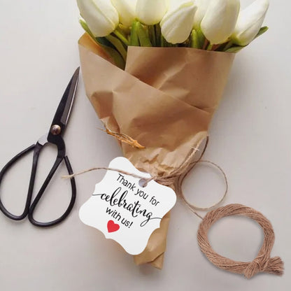 5 Bags 100PCS/Bag Kraft Paper Gift Tags Hang Tags