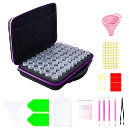 Multifunctional Portable Diamond Painting Tool Set Storage Bag, Style:, 30 Grid (Purple), 30 Grid (Blue), 30 Grid (Green), 30 Grid (Orange), 30 Grid (Black), 30 Grid (Red), 30 Grid (Pink), 60 Grid (Blue), 60 Grid (Green), 60 Grid (Orange), 60 Grid (Bla...