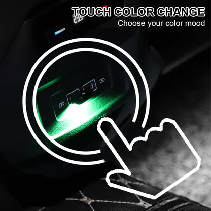 2 PCS Car USB Atmosphere Light LED Decorated Lighting Light, Colorful Adjustable