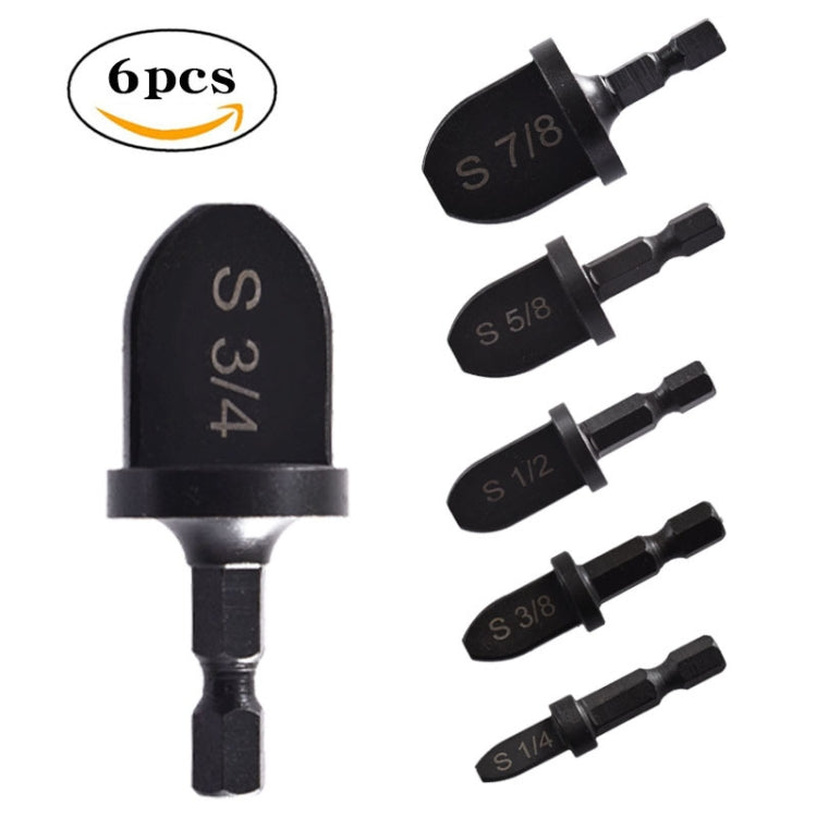 Metal Reamer Hex Shank Electric Expander, 6 PCS / Set
